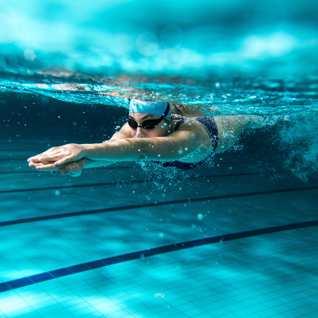 swimmer in swimming pool