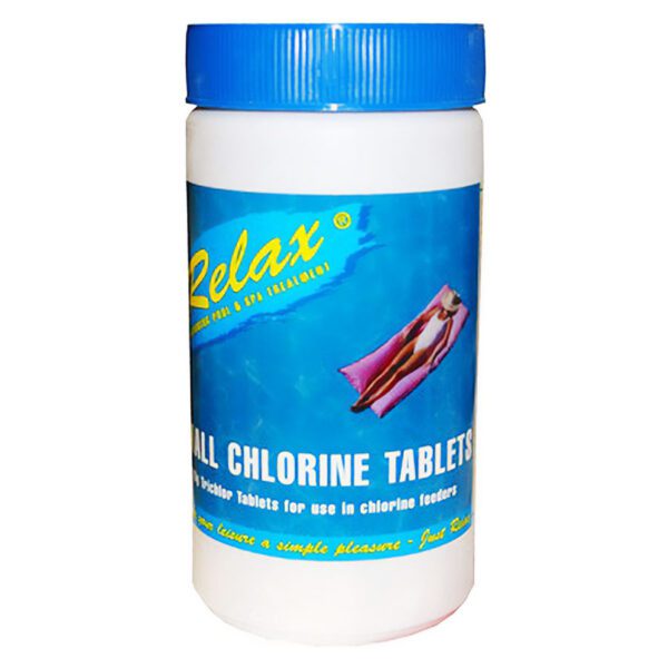 Relax-Small-Chlorine-Tablets-Plastica-1kg-RCH110-salop-pool-services-buy-online